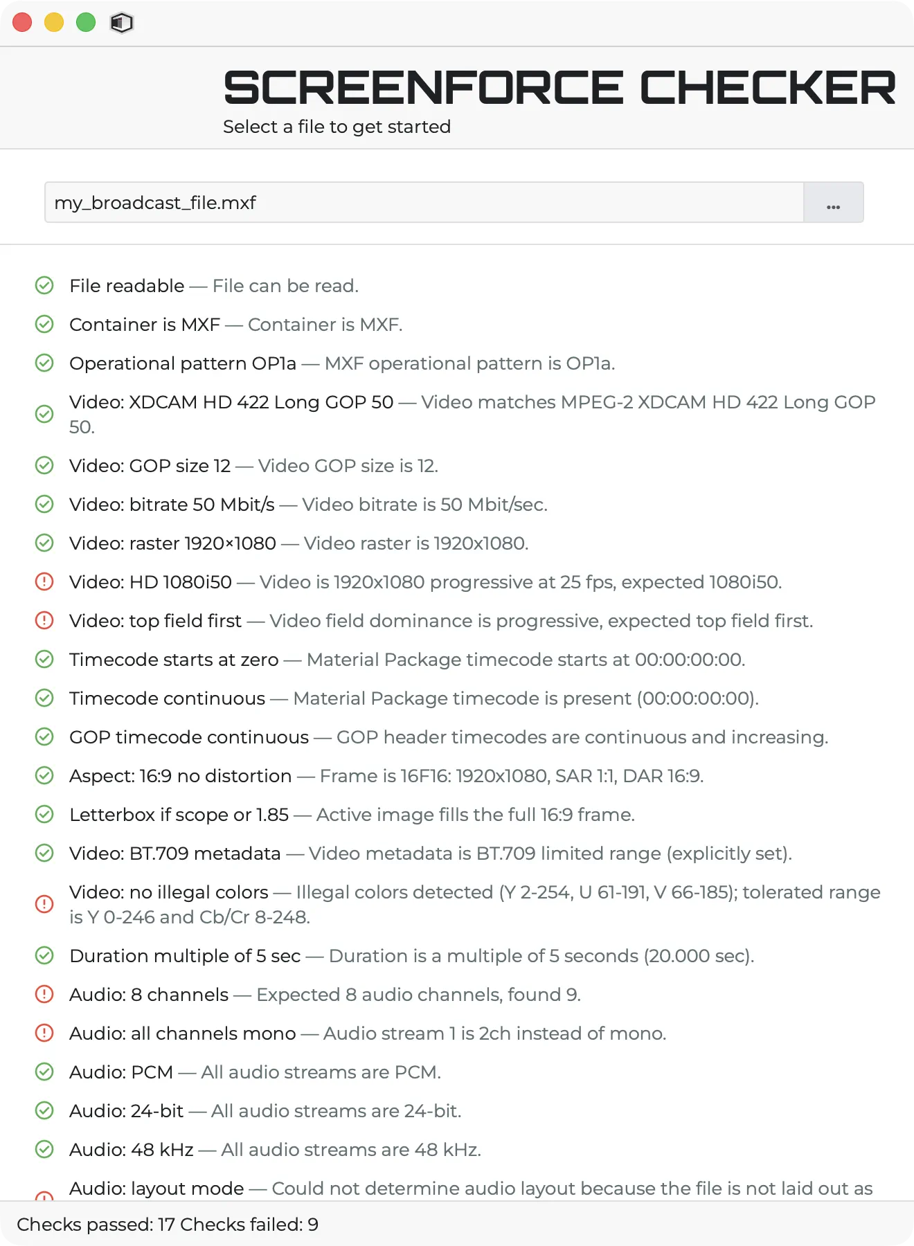 Screenforce Checker screenshot